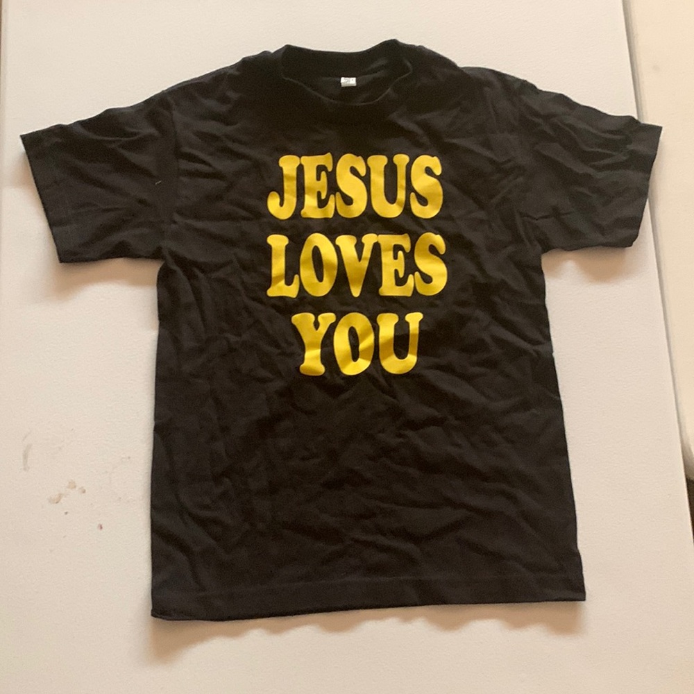 Alstyle men’s small Jesus loves you tee